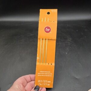 Boye 7" Doublepoint Knitting Needles Aluminum Size US‎ 2 (3 In Pack) BG1